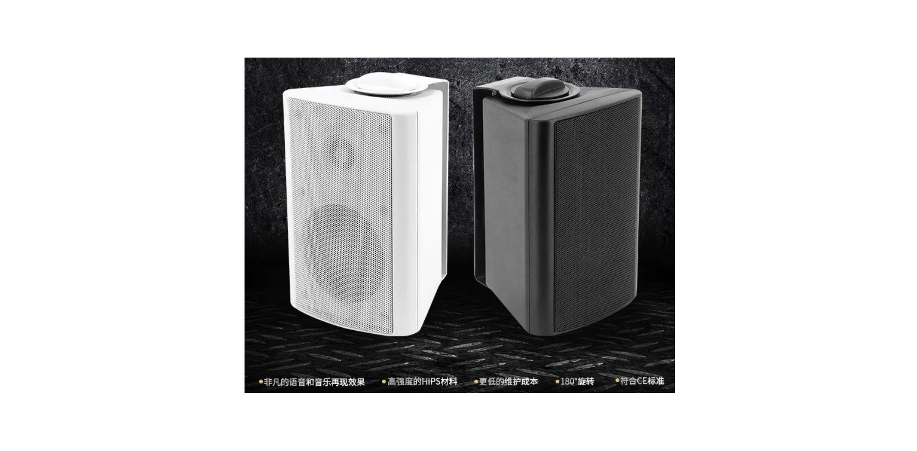 室內(nèi)時款壁掛音箱（定壓、黑色/白色）